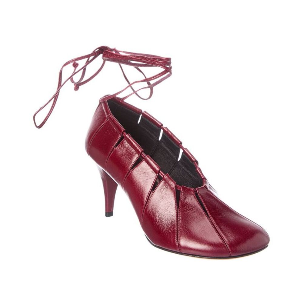 Proenza Schouler Hinge Leather Pump, Red